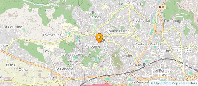 localisation de l'entreprise MONSIEUR JULIEN BRETON  TOULON