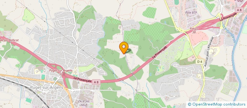 localisation de l'entreprise MONSIEUR JULIEN BRICARD  PUGET-SUR-ARGENS