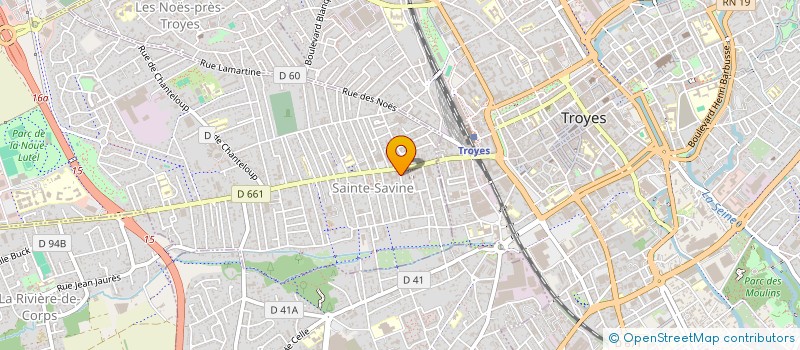 localisation de l'entreprise MONSIEUR JULIEN BRIDE  SAINTE-SAVINE