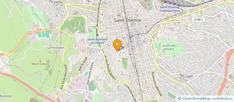 localisation de l'entreprise MONSIEUR JULIEN BRIGUE  SAINT-ETIENNE