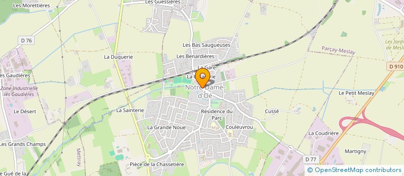 localisation de l'entreprise MONSIEUR JULIEN BRILLARD  NOTRE-DAME-D'OE