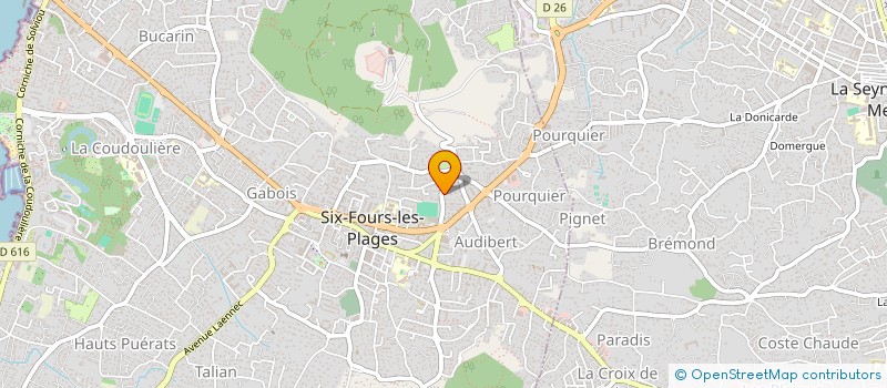 localisation de l'entreprise MONSIEUR JULIEN BRINON à SIX-FOURS-LES-PLAGES