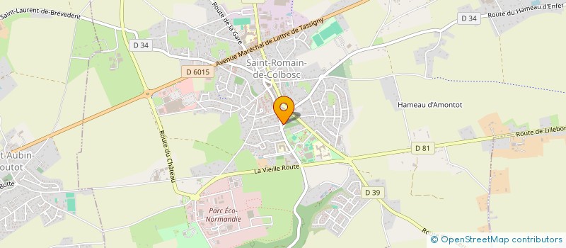 localisation de l'entreprise MONSIEUR JULIEN BRIZOU  SAINT-ROMAIN-DE-COLBOSC