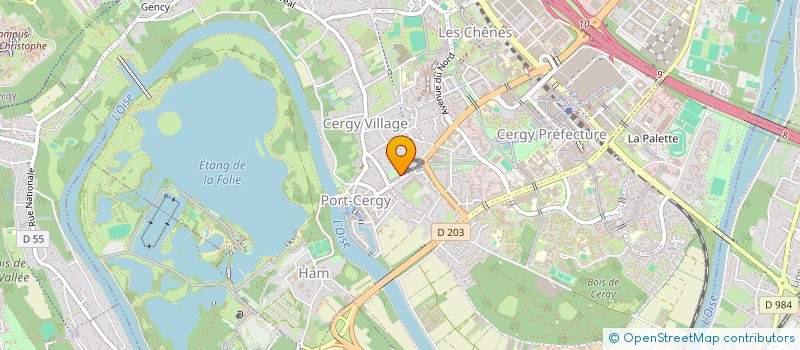 localisation de l'entreprise MONSIEUR JULIEN BROHAN  CERGY