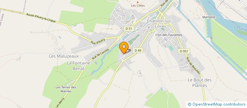 localisation de l'entreprise MONSIEUR JULIEN BROUTE à CHATILLON-SUR-LOIRE