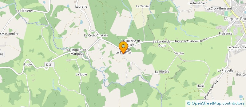 localisation de l'entreprise MONSIEUR JULIEN BRUGERE à VICQ-SUR-BREUILH
