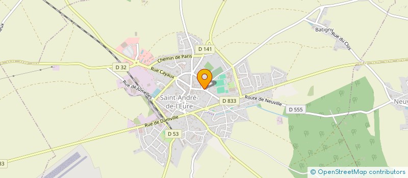 localisation de l'entreprise MONSIEUR JULIEN BRUGNON  SAINT-ANDRE-DE-L'EURE