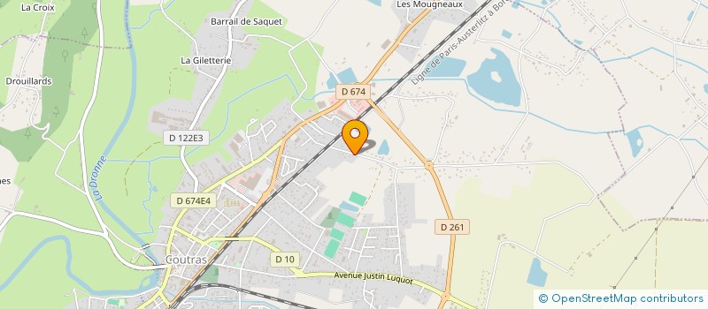 localisation de l'entreprise MONSIEUR JULIEN BRUNAUD  COUTRAS