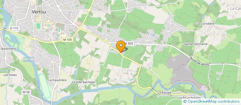 localisation de l'entreprise MONSIEUR JULIEN BRUNE à VERTOU