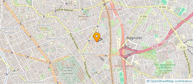 localisation de l'entreprise MONSIEUR JULIEN BRUNEAU  PARIS