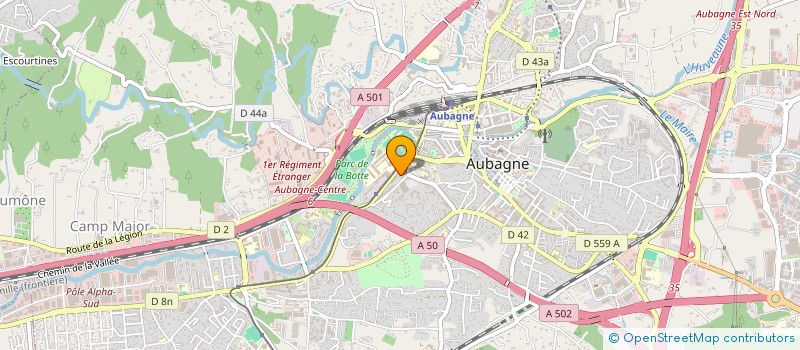 localisation de l'entreprise MONSIEUR JULIEN BRUNET à AUBAGNE