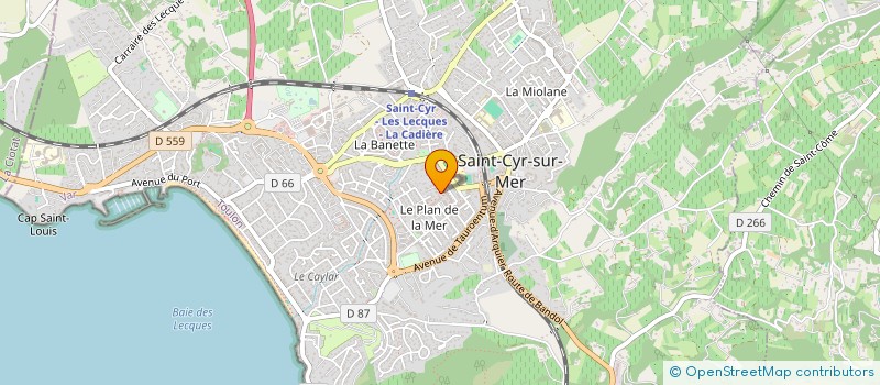 localisation de l'entreprise MONSIEUR JULIEN BRUNET à SANARY-SUR-MER