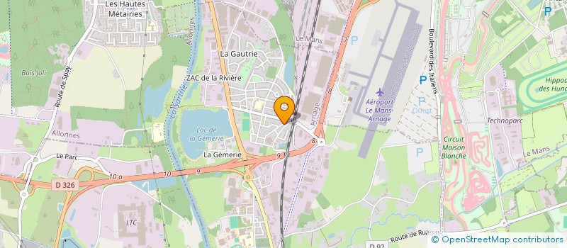 localisation de l'entreprise MONSIEUR JULIEN BRUNET  ARNAGE