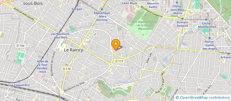 localisation de l'entreprise MONSIEUR JULIEN BRUNIE à LE RAINCY