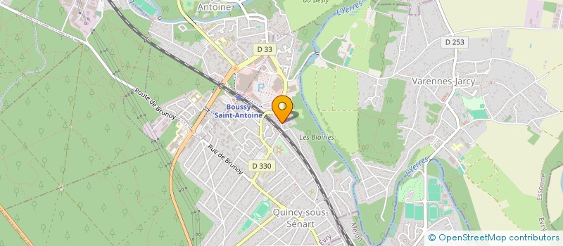 localisation de l'entreprise MONSIEUR JULIEN BRUNO  QUINCY-SOUS-SENART