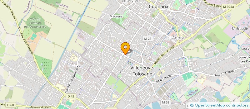 localisation de l'entreprise MONSIEUR JULIEN BUABENT BLANCO à VILLENEUVE-TOLOSANE