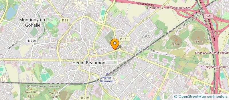 localisation de l'entreprise MONSIEUR JULIEN BUDZYNOWSKI à HENIN-BEAUMONT