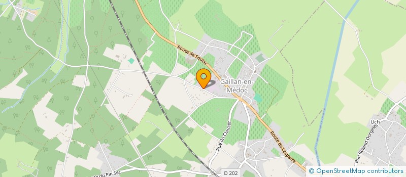 localisation de l'entreprise MONSIEUR JULIEN BUGAT  GAILLAN-EN-MEDOC