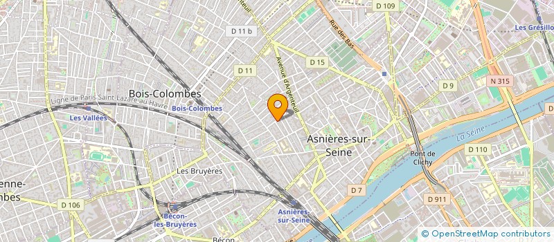 localisation de l'entreprise MONSIEUR JULIEN BUGLIER à ASNIERES-SUR-SEINE