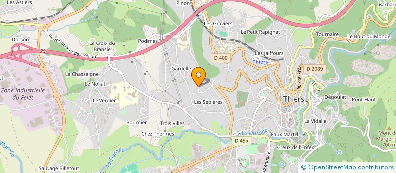 localisation de l'entreprise MONSIEUR JULIEN BUISSON à THIERS