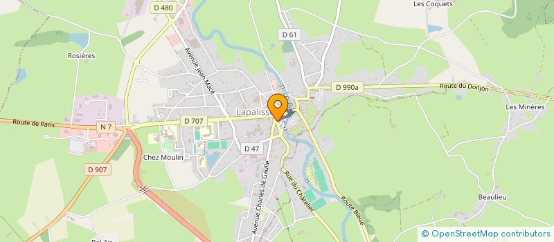 localisation de l'entreprise MONSIEUR JULIEN BURANDE  LAPALISSE