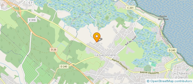 localisation de l'entreprise MONSIEUR JULIEN BURBAUD à LE CHATEAU-D'OLERON