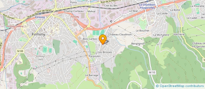 localisation de l'entreprise MONSIEUR JULIEN BURDIN à LE CHAMBON-FEUGEROLLES