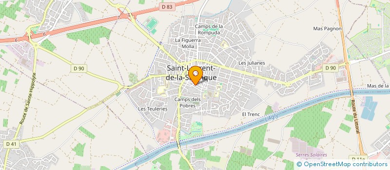 localisation de l'entreprise MONSIEUR JULIEN BUREAU  SAINT-LAURENT-DE-LA-SALANQUE