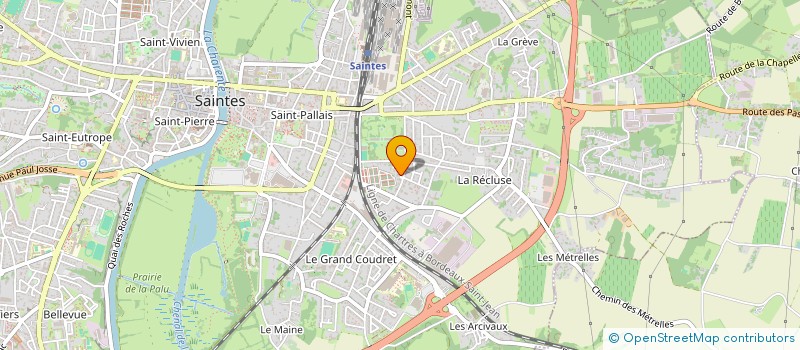 localisation de l'entreprise MONSIEUR JULIEN BURGER  SAINTES