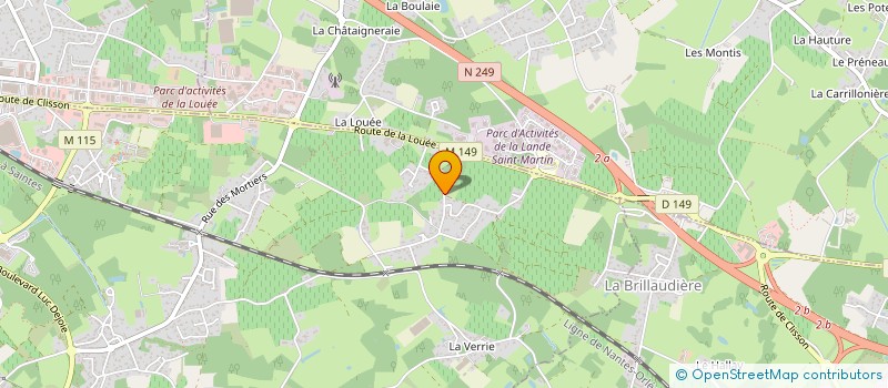 localisation de l'entreprise MONSIEUR JULIEN BURGUIERE  VERTOU