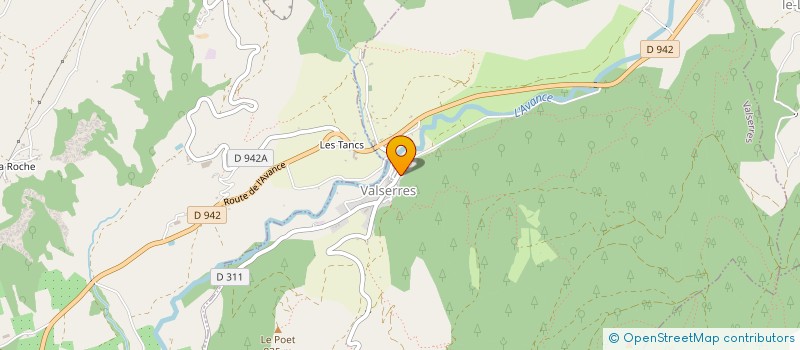 localisation de l'entreprise MONSIEUR JULIEN BURLET  VALSERRES