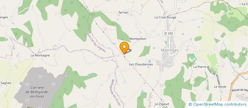 localisation de l'entreprise MONSIEUR JULIEN BUTIN à MARINGES