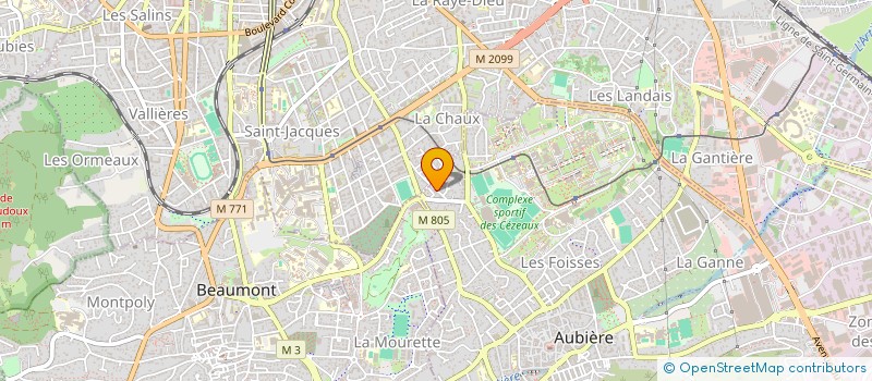 localisation de l'entreprise MONSIEUR JULIEN BUVAT  AUBIERE