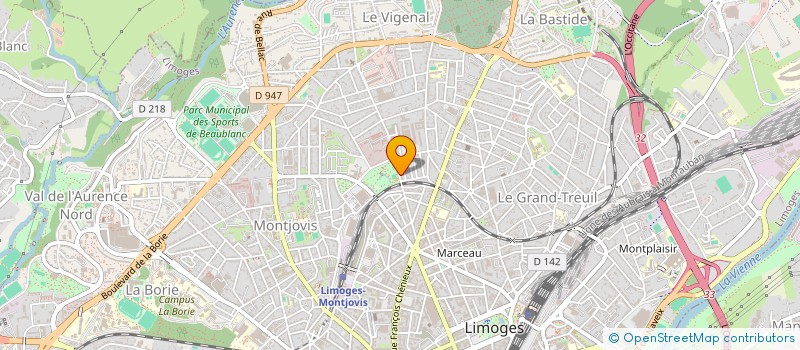 localisation de l'entreprise MONSIEUR JULIEN CABANE à LIMOGES