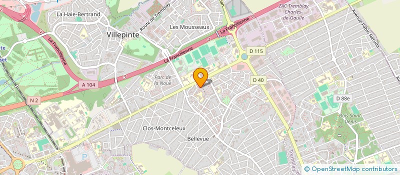 localisation de l'entreprise MONSIEUR JULIEN CABASUA à VILLEPINTE