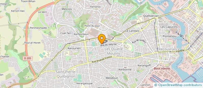 localisation de l'entreprise MONSIEUR JULIEN CADOUR à BREST
