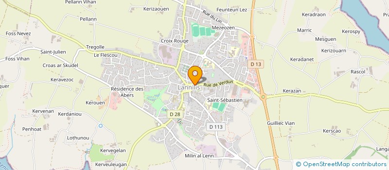 localisation de l'entreprise MONSIEUR JULIEN CAER à LANNILIS