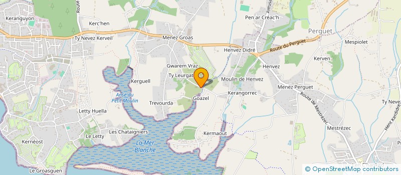 localisation de l'entreprise MONSIEUR JULIEN CAGNARD  BENODET