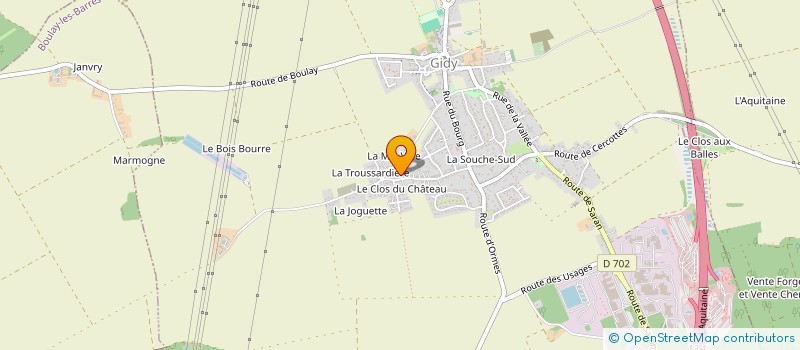 localisation de l'entreprise MONSIEUR JULIEN CAILLE  GIDY