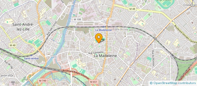 localisation de l'entreprise MONSIEUR JULIEN CALINSKI à LA MADELEINE