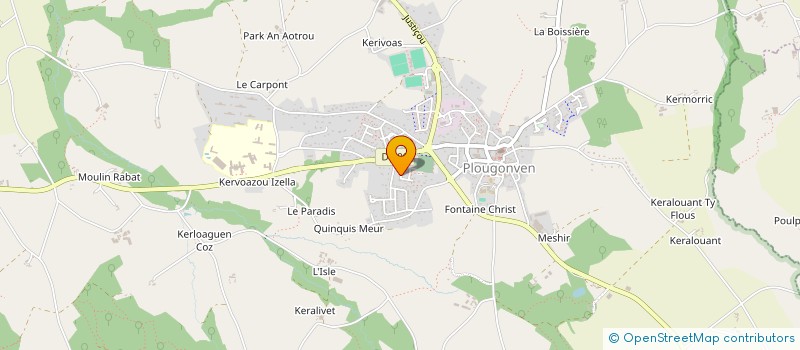 localisation de l'entreprise MONSIEUR JULIEN CALLEC  PLOUGONVEN