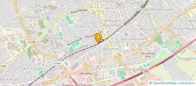 localisation de l'entreprise MONSIEUR JULIEN CALLERIZA  NIMES