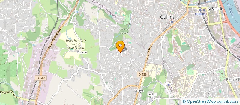 localisation de l'entreprise MONSIEUR JULIEN CALLIGARO  SAINT-GENIS-LAVAL