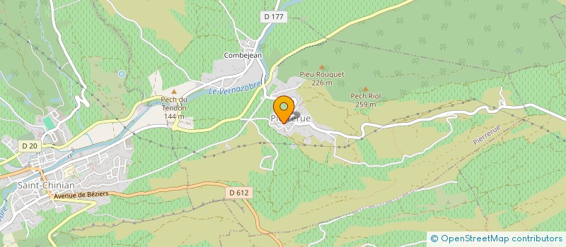 localisation de l'entreprise MONSIEUR JULIEN CALVET  PIERRERUE