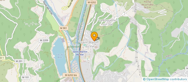 localisation de l'entreprise MONSIEUR JULIEN CAMERINI à LA ROQUETTE-SUR-VAR