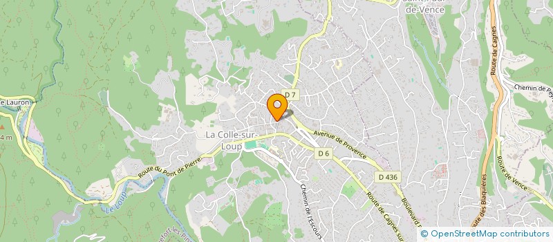 localisation de l'entreprise MONSIEUR JULIEN CANELA  LA COLLE-SUR-LOUP