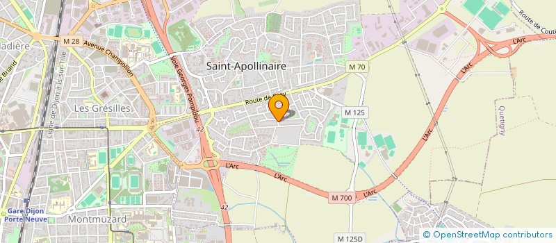 localisation de l'entreprise MONSIEUR JULIEN CANGALHAS  SAINT-APOLLINAIRE