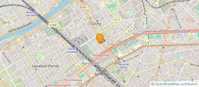 localisation de l'entreprise MONSIEUR JULIEN CARETTE  CLICHY