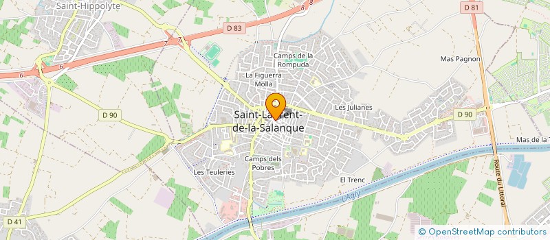 localisation de l'entreprise MONSIEUR JULIEN CARIVEN  SAINT-LAURENT-DE-LA-SALANQUE