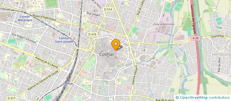 localisation de l'entreprise MONSIEUR JULIEN CARLIER  COLMAR